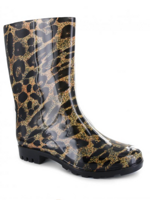 Corky's Leopard Riverwalk Rain Boot