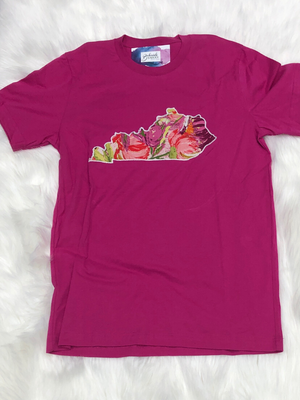 Pink floral KY t-shirt