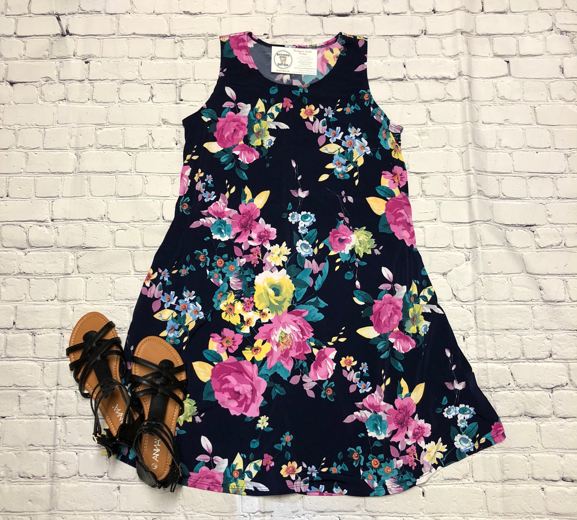 Floral Summer Swing Dress