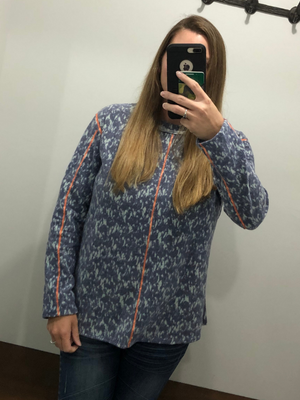 Multi print long sleeves out seam