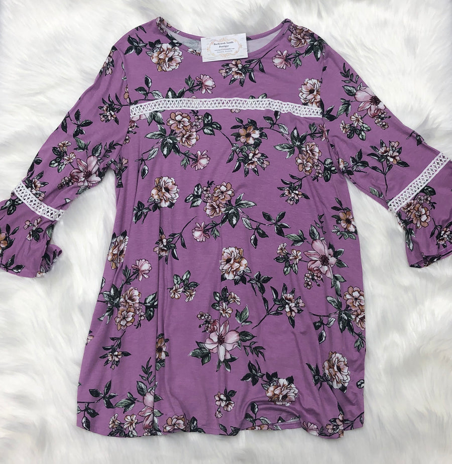 Plus Lavender Floral Top