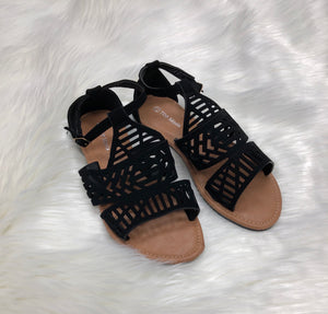Pattern Ankle Sandals