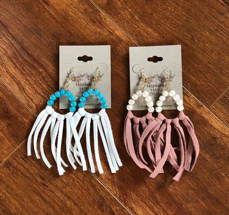 Beaded Tassel Earrings