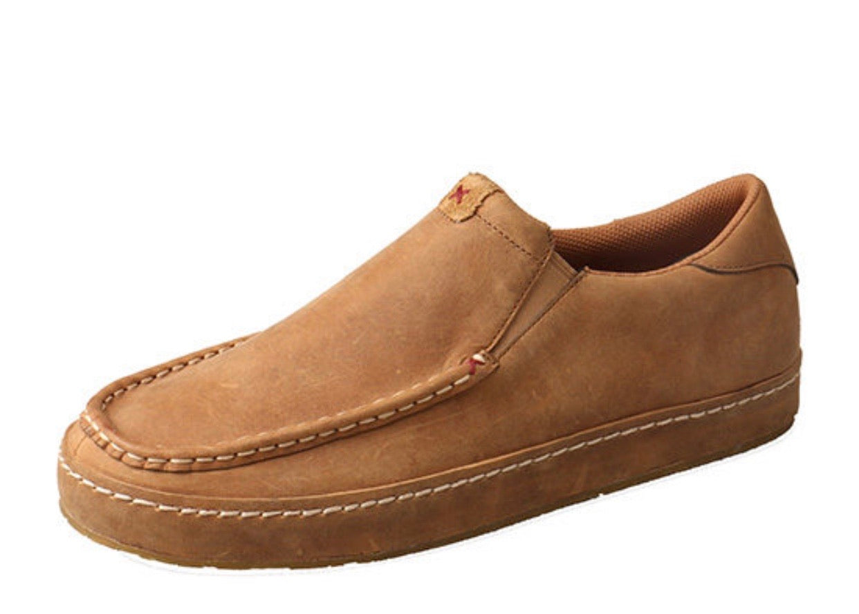 Mens western slip deals on shoes