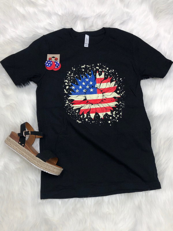 Patriotic Sunflower T-shirt