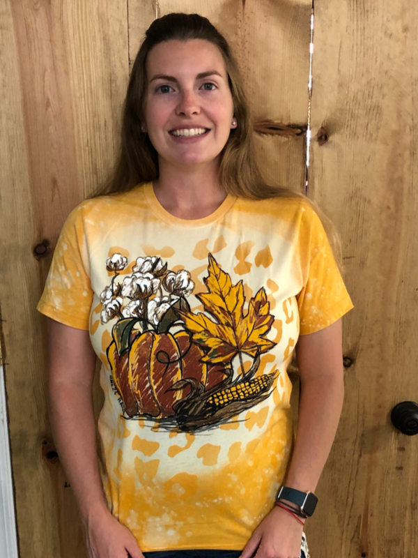 Hand drawn pumpkin tee