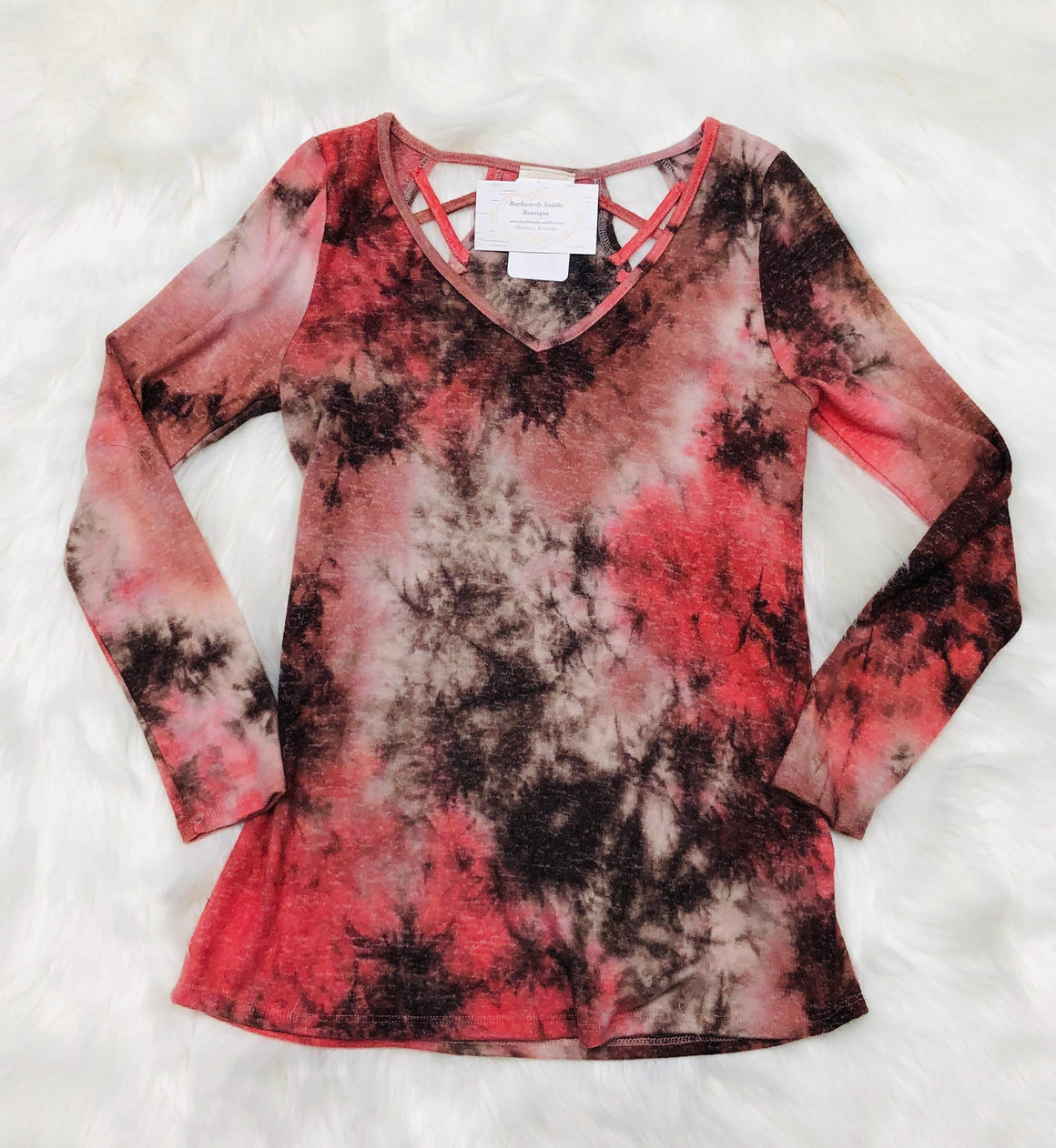 Rust Tie Dye Top