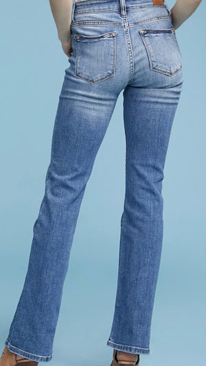 Judy Blue Mid-Rise Light Denim Bootcut Jeans