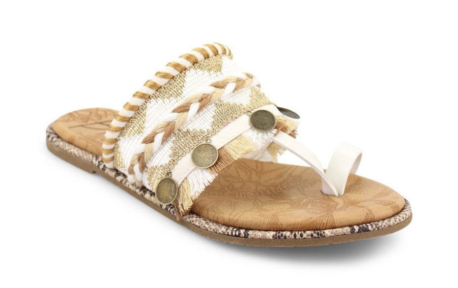 Blowfish White & Kakai Design Sandal