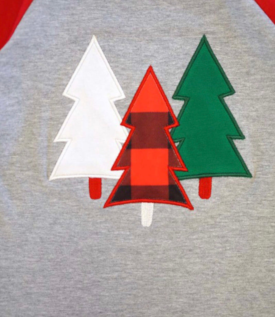 Raglan Christmas Boys Tee