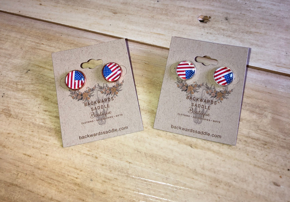 'Merica Stud Earrings