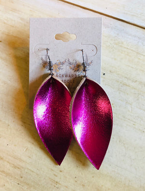 Metallic Pink Earrings
