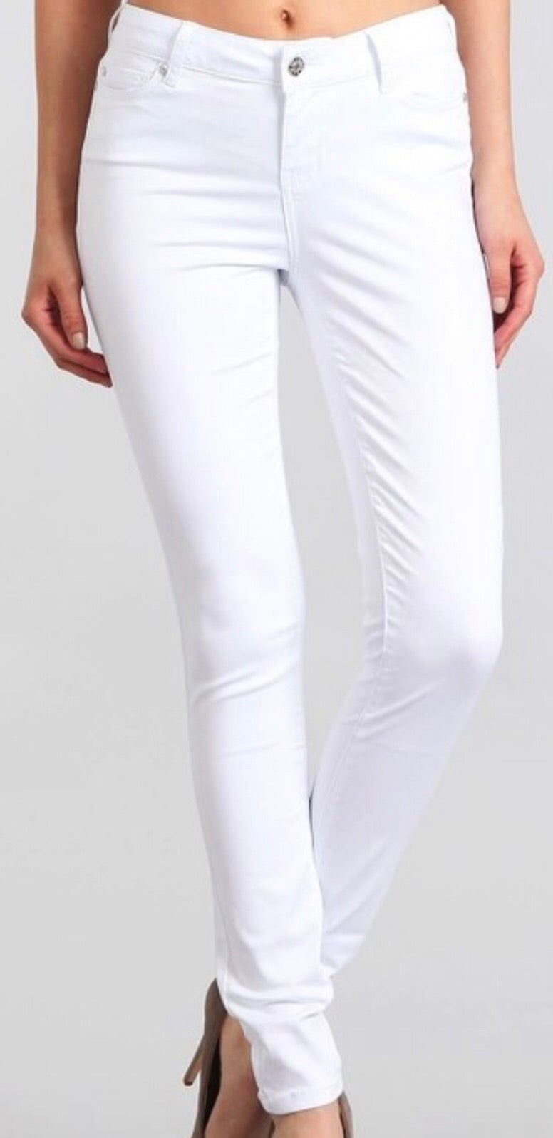 Celebrity Pink Optic White Skinny Jeans