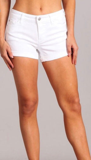 Celebrity Pink White Denim Shorts
