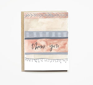 Tapestry Thank You Card